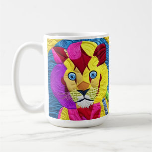 Litet Lejon Unge Quilt som design Kaffemugg