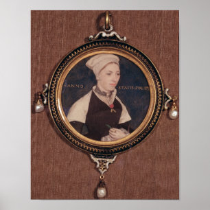 Litet miniatyrporträtt av Jane Poster