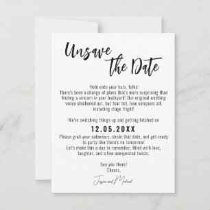 💍 Litet minimalistisk Elegant Ta bort datum Spara Datumet