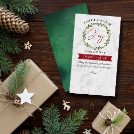 Litet paket med glad julklapp för babykläder tilläggskort