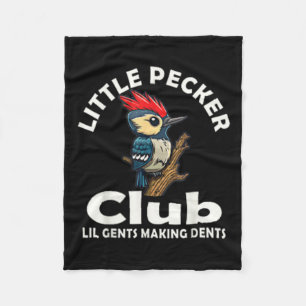 Litet Pecker-Klubb fram och tillbaka Fleecefilt