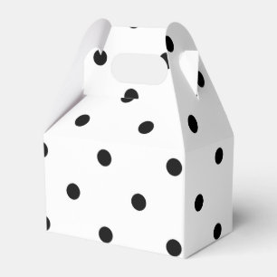 Litet polka dotsmönster: Svart & vit Presentaskar
