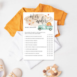 Litet Pumpkin over under Pappert spelkort Flygblad