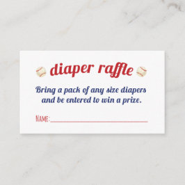Litet Slugger Diaper Raffle-kort Tilläggskort