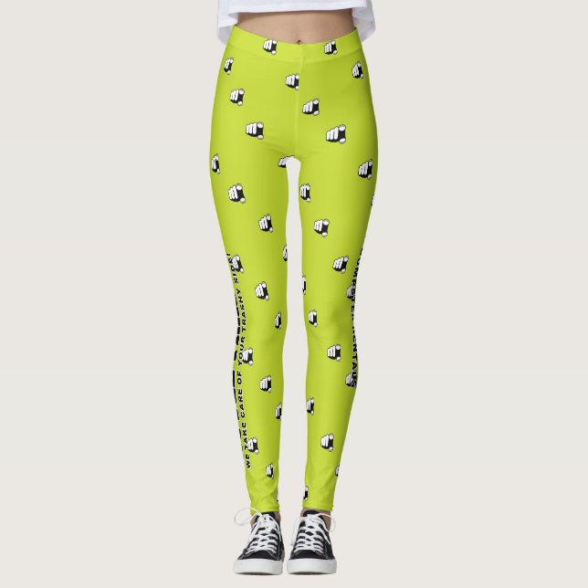 Litet Sopor Leggings - Gult (Framsida)