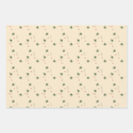 Litet stjärnor presentpapper set om 3