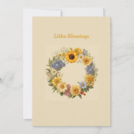 Litha Blessings Julkort