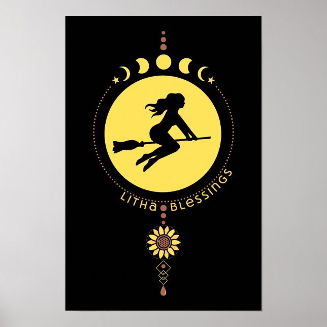 Litha Blessings Poster (Framsidan)