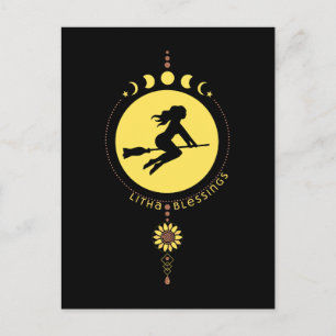 Litha Blessings Vykort