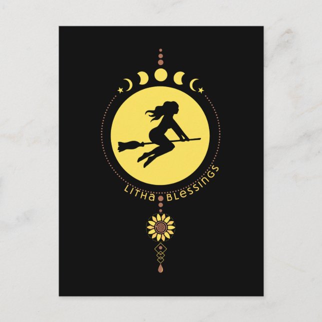 Litha Blessings Vykort (Framsida)