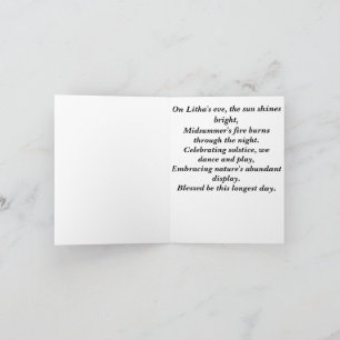 Litha Greeting Card Kort