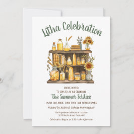 Litha Midsommar Apoteks Hylla Inbjudningar