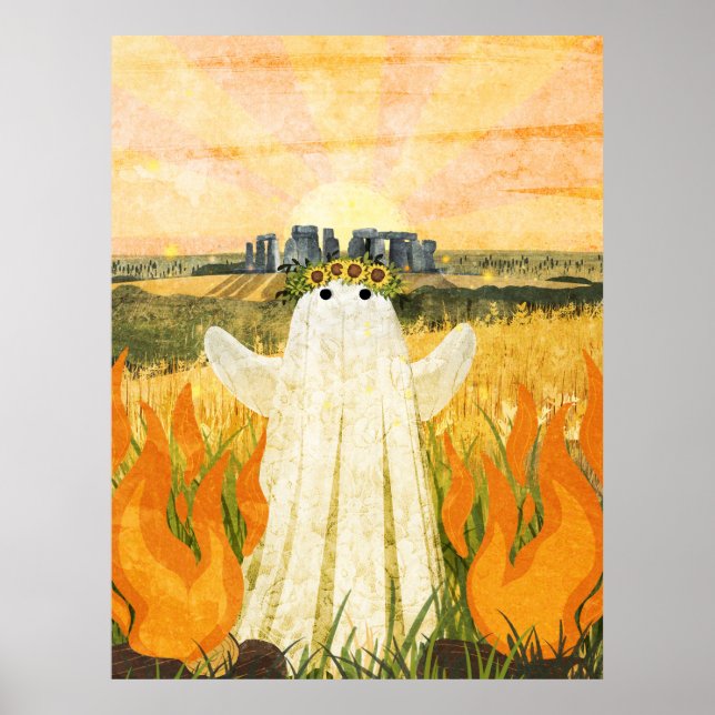 Litha Midsommarspöket Poster (Framsidan)