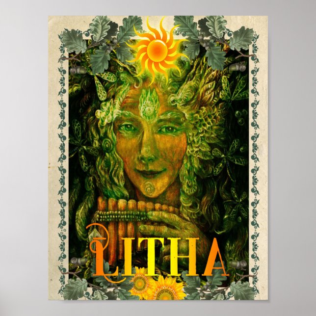 LITHA, SOLSTICE WICCAN SABBAT POSTER (Framsidan)