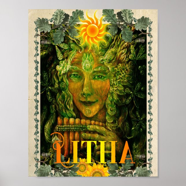LITHA, SOLSTICE WICCAN SABBAT POSTER (Framsidan)