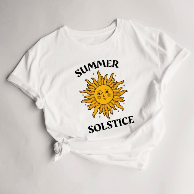 Litha Summer Solstice Sol Design Sabbats T-Shirt (Skapare uppladdad)