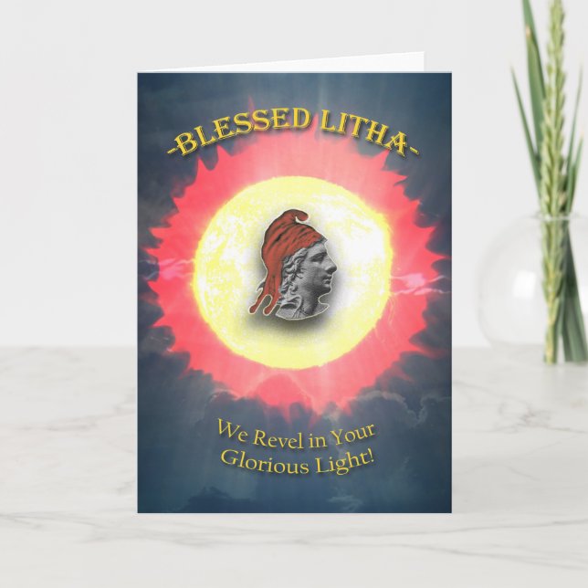 Litha, Summer Solstice, Sol Gud i Heavens Kort (Framsida)