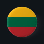 Lithauens patriotiska flagga knapp<br><div class="desc">Patriotisk flagga från Litauen.</div>