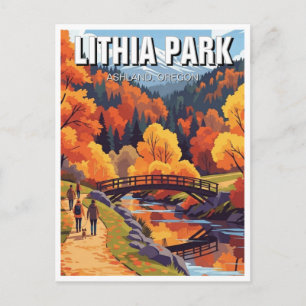 Lithia Park Ashland Oregon Resebrevkortsbild Vykort