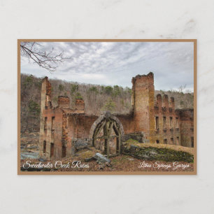 Lithia Vår Sweetwater Georgia USA Postcard GA Vykort