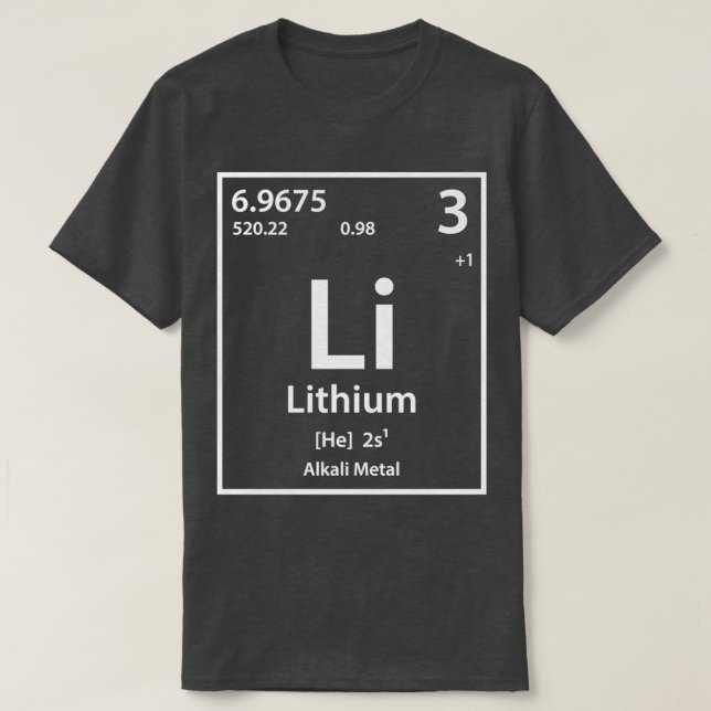 Lithium Inslag T Shirt (Design framsida)
