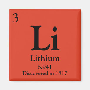 Lithium Periodic Bord Magnet