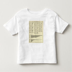 lithographed kartlägga tillverkningar i städer t-shirt
