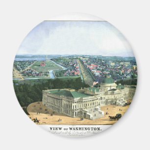 Lithographen för 1852 färg - beskåda av Washing Magnet
