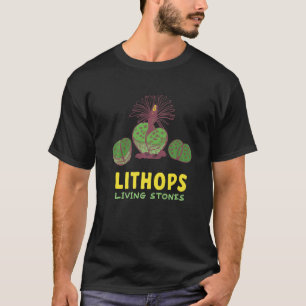 Lithops Leving Stones Lithops Succulary Plant T Shirt