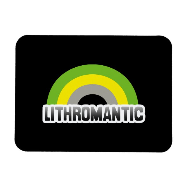 Lithromantisk stolthet magnet (Horisontell)