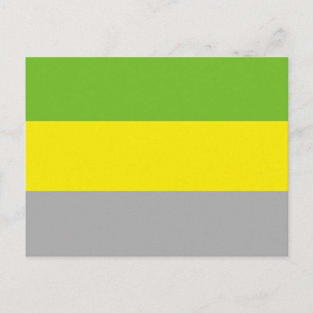 Lithromantiska stolthetsflagga vykort (Framsida)