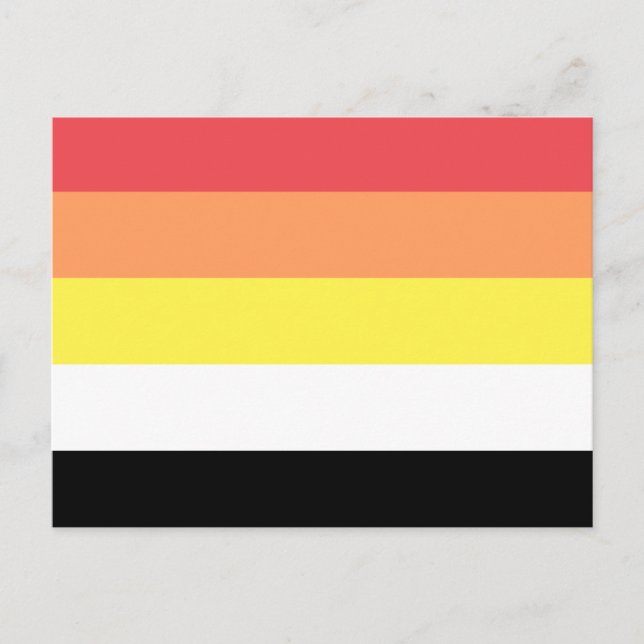 Lithsexuell stolthetsflagga vykort (Framsida)