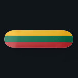 Lithuania Flag Mini Skateboard Bräda 18,5 Cm<br><div class="desc">Patriotic flag of Lithuania.</div>
