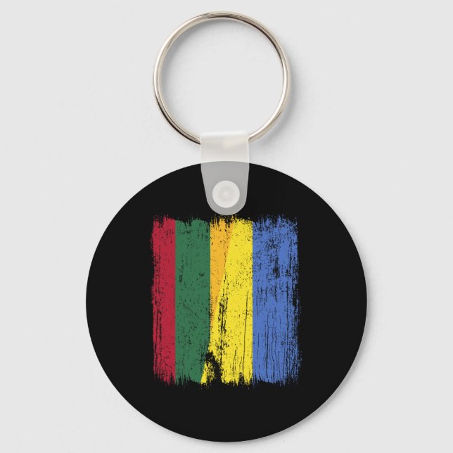 Lithuania Ukraina Halv Flagga Litauisk Ukrainsk H Nyckelring (Framsida)