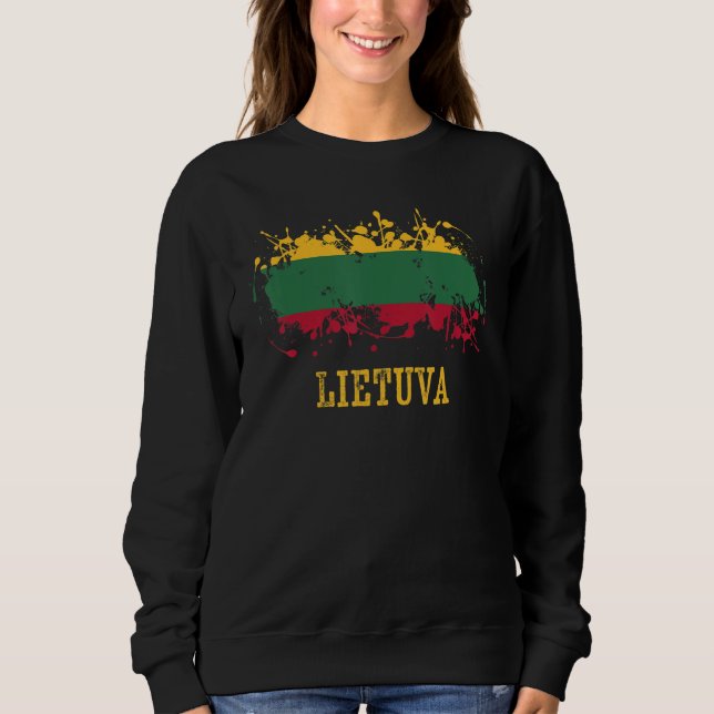 Lithuanian enthusiasts for Lietuva and Lithuania T Shirt (Framsida)