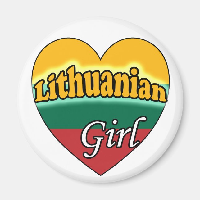 LIthuanian Girl Magnet (Framsidan)