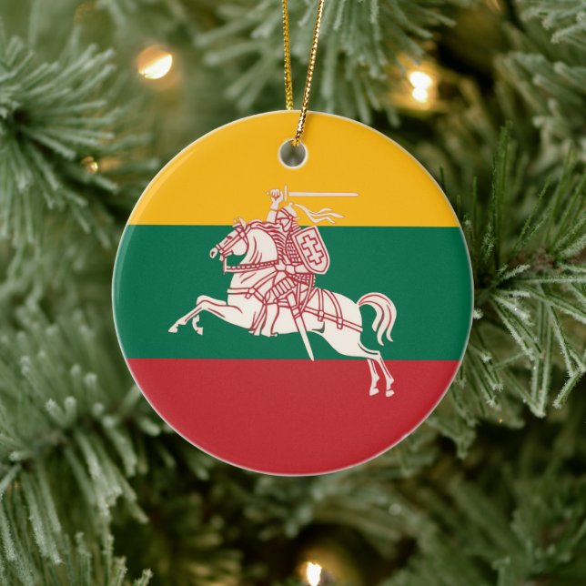 Lithuanian Vytis Julgransprydnad Keramik (Träd)