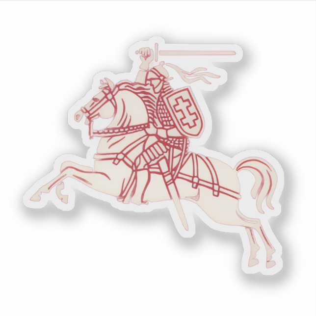 Lithuanian Vytis Klistermärken (Framsida)