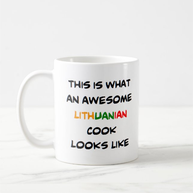 lithuansk kock, fantastisk kaffemugg (Vänster)
