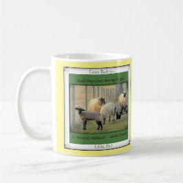 Lititz Pa. Kombaksida! Gulliga får! Amish Proverb Mugg