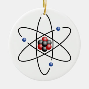 Litium Atom Chemical Inslag Li Atomic Number 3 Julgransprydnad Keramik