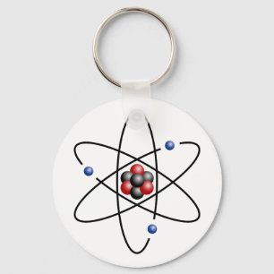 Litium Atom Chemical Inslag Li Atomic Number 3 Nyckelring