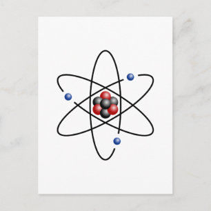 Litium Atom Chemical Inslag Li Atomic Number 3 Vykort