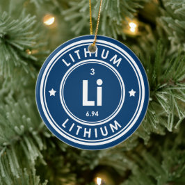 Litium Inslag Blue Ceramic Ornament