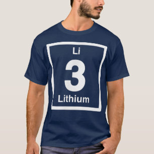 Litium Li, Periodic Bord Inslag, 3:e födelsedagen T Shirt