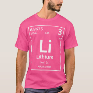 Litium Periodic Bord i Inslag T Shirt