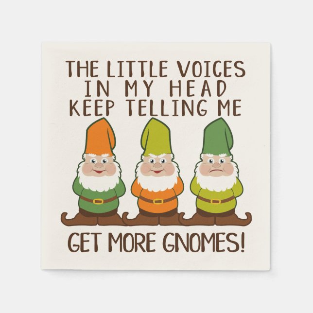 Litles Voices får fler Gnomes Pappersservett (Framsidan)