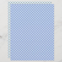 Litna hjärtan Pastel Blue Grått Scrapbook Papper