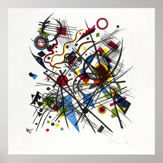Litografi av Kandinsky, Finkonst Poster (Framsidan)