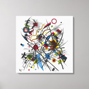 Litografi för Vierte Bauhausmappe av Kandinsky Canvastryck